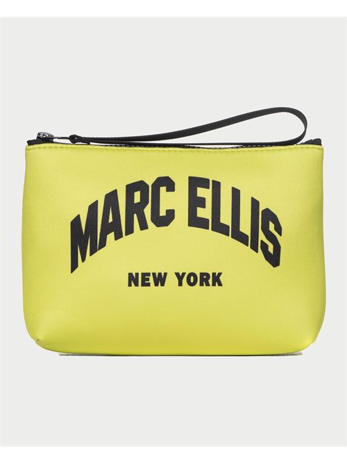 Marc Ellis women's clutch bag with front logo MARC ELLIS | BUBY POUCH ELLISYELLOW FLUO